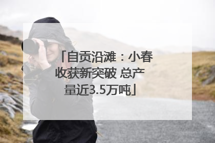 自贡沿滩：小春收获新突破 总产量近3.5万吨