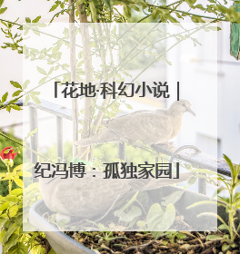 花地·科幻小说｜纪冯博：孤独家园