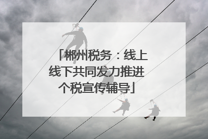 郴州税务：线上线下共同发力推进个税宣传辅导