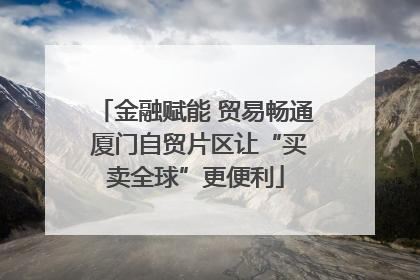 金融赋能 贸易畅通 厦门自贸片区让“买卖全球”更便利