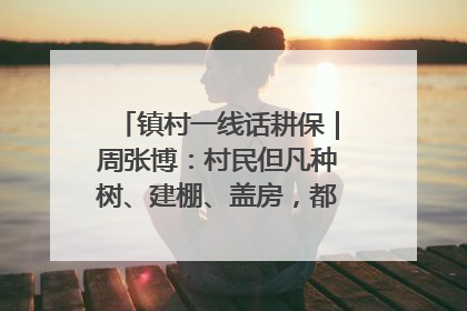 镇村一线话耕保｜周张博：村民但凡种树、建棚、盖房，都要向街道报批