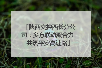 陕西交控西长分公司：多方联动聚合力 共筑平安高速路