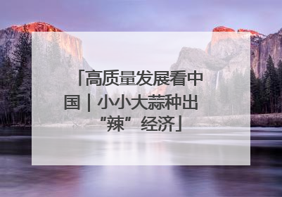 高质量发展看中国｜小小大蒜种出“辣”经济