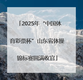 2025年“中国体育彩票杯”山东省体操锦标赛圆满收官