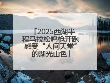 2025西湖半程马拉松鸣枪开跑感受“人间天堂”的湖光山色