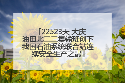 22523天 大庆油田北二二集输班创下我国石油系统联合站连续安全生产之最