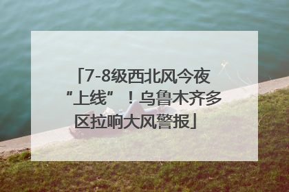 7-8级西北风今夜“上线”！乌鲁木齐多区拉响大风警报